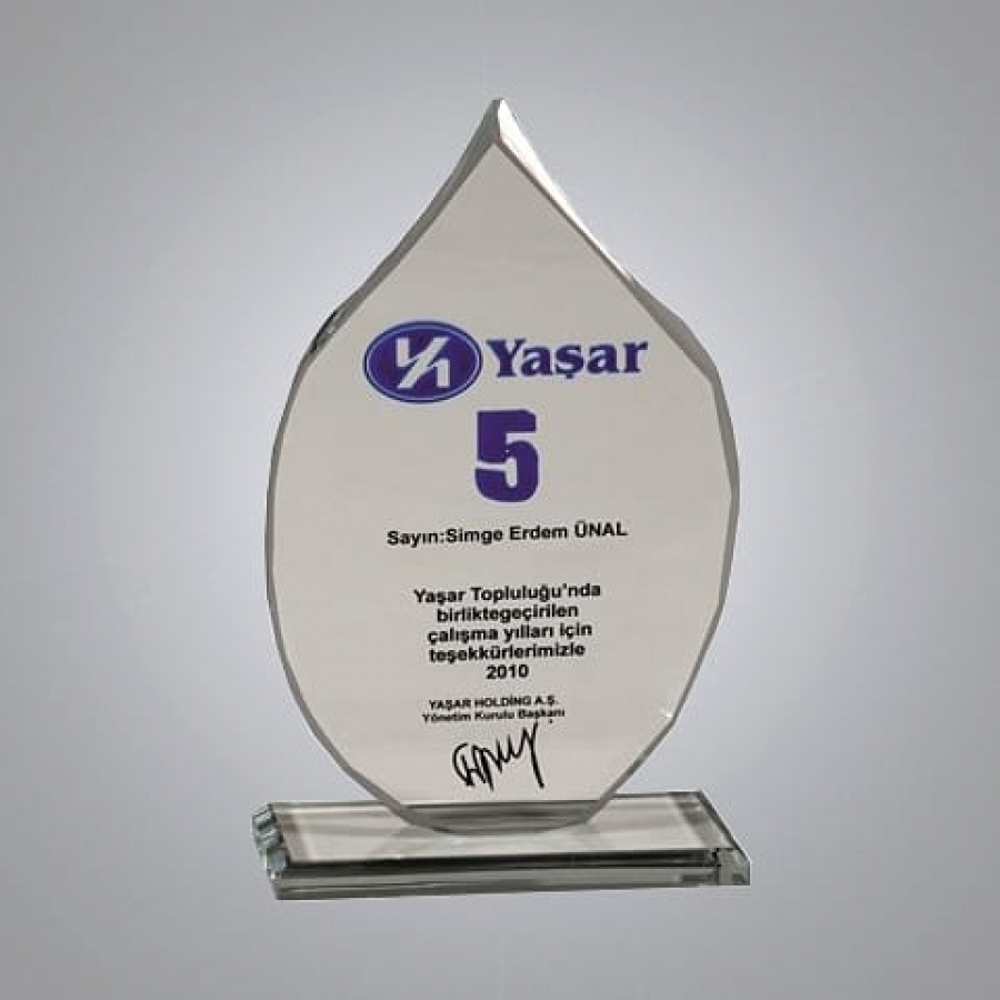 KRİSTAL PLAKET